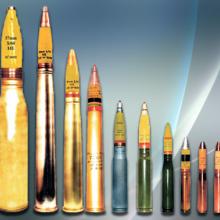 Ammunition from 20mm to 57mm