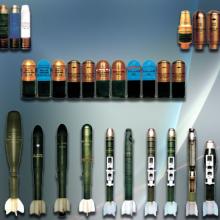 Small ammunition caliber from 30mm to 60mm